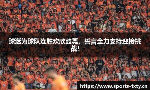 球迷为球队连胜欢欣鼓舞，誓言全力支持迎接挑战！